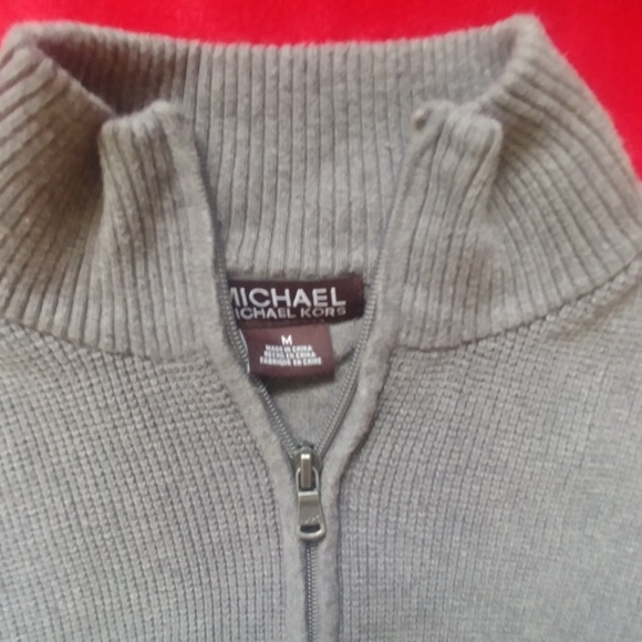 Mens MK quarter zip long sleeve shirt - Picture 4 of 7